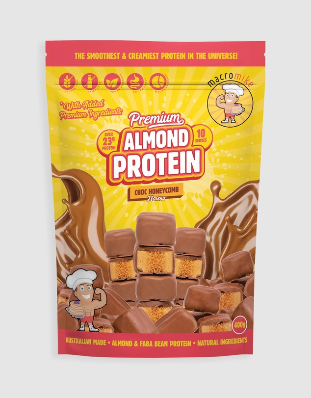 Macro Mike - Choc Honeycomb Premium Almond Protein - 400g