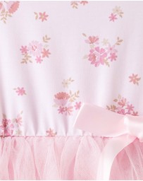 Designer Kidz - Bella Floral S/S Tutu Romper