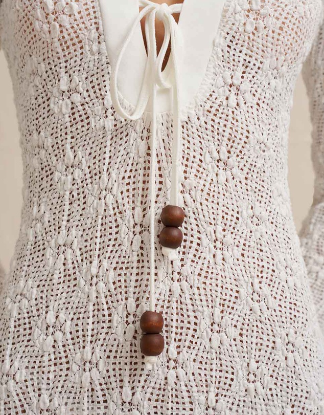 BY JOHNNY. - Eliana Tie Sheer Ankle Dress