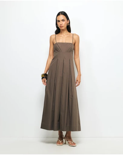 AERE - Vega Cotton Midi Dress
