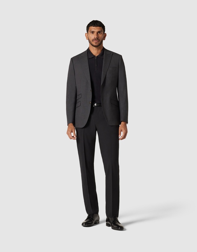 Politix - Slim Stretch Wool Blend Tailored Jacket