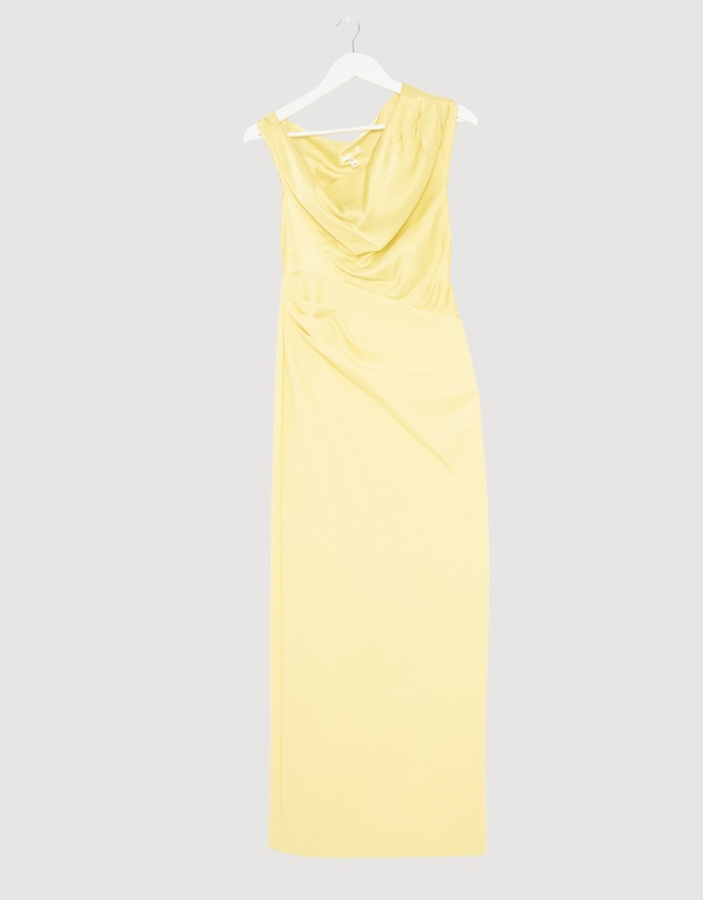 Revibe - Repaired Shona Joy Dillon Contrast Draped Maxi Dress - AU 10