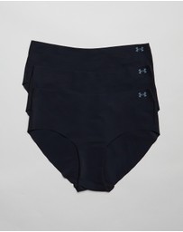 Under Armour - UA Pure Stretch 3-Pack No Show Hipster Briefs