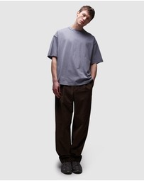 Topman - Extreme Oversized Washed Raw Seam Detail T-Shirt