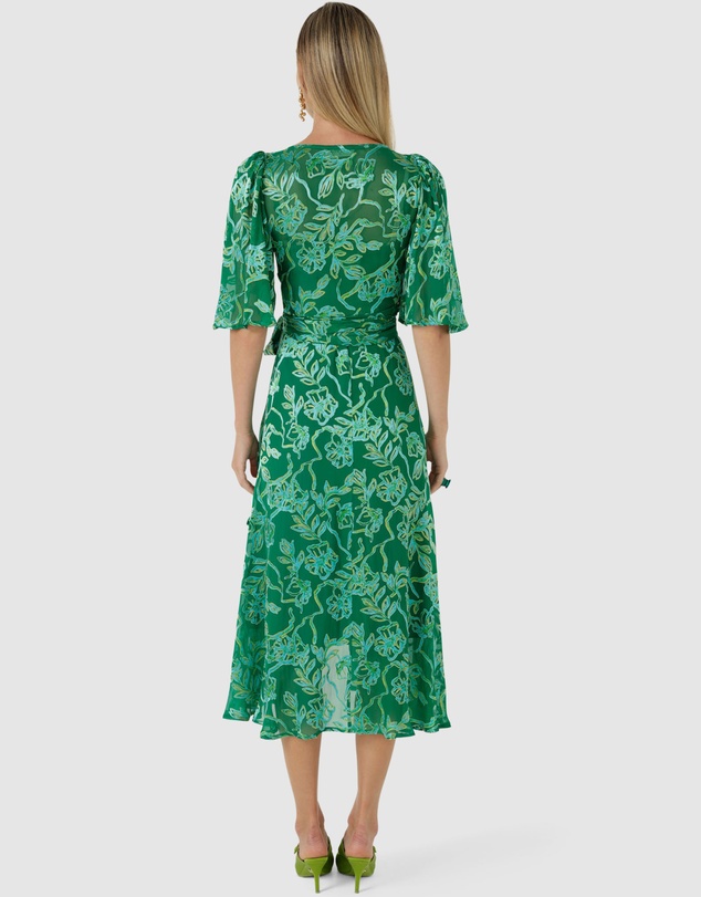 SACHA DRAKE - Garden Maze Wrap Dress