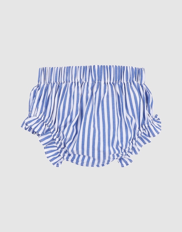 Fox & Finch - Summer Vacay Blue Stripe Bloomers - Babies-Kids