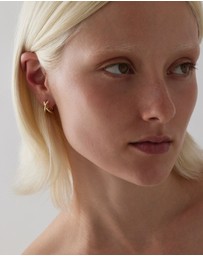 Najo - Moonkiss Yellow Gold Huggie Earrings