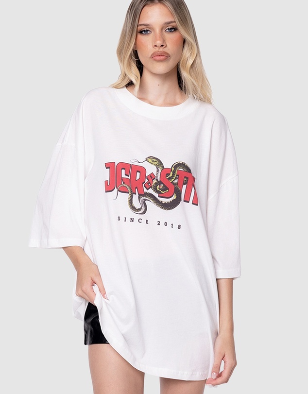 JGR & STN - Vintage Python Oversized T-Shirt