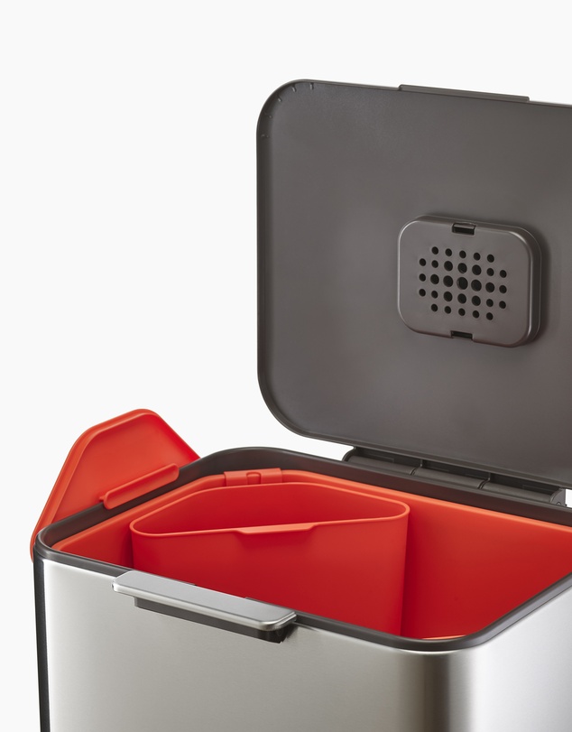 Joseph Joseph - Totem Max 60L Waste Separation & Recycling Unit (Stainless Steel)