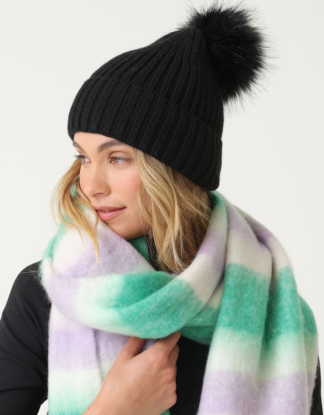 Morgan & Taylor - Jenna Chunky Striped Scarf 