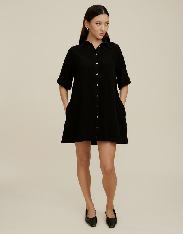 The Fated - Finesse Relaxed Shirt Dress