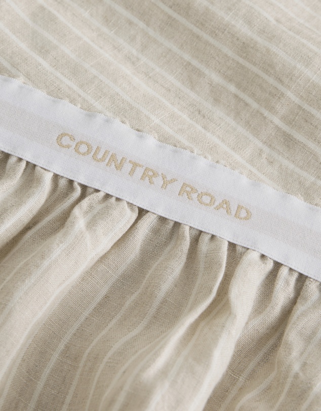 Country Road - Skye Linen King Fitted Sheet