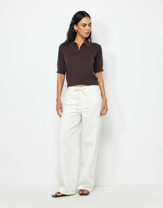 AERE - Abbey SS Knit Polo
