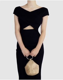 Olga Berg - Bianca Ball Mesh Handle Bag