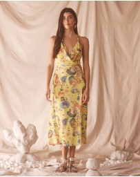 KINGA CSILLA - Bacio Di Mare Halter Midi Dress
