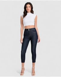 GUESS - Eco High-Rise Shape Up Capri Jeans in Dark Wash