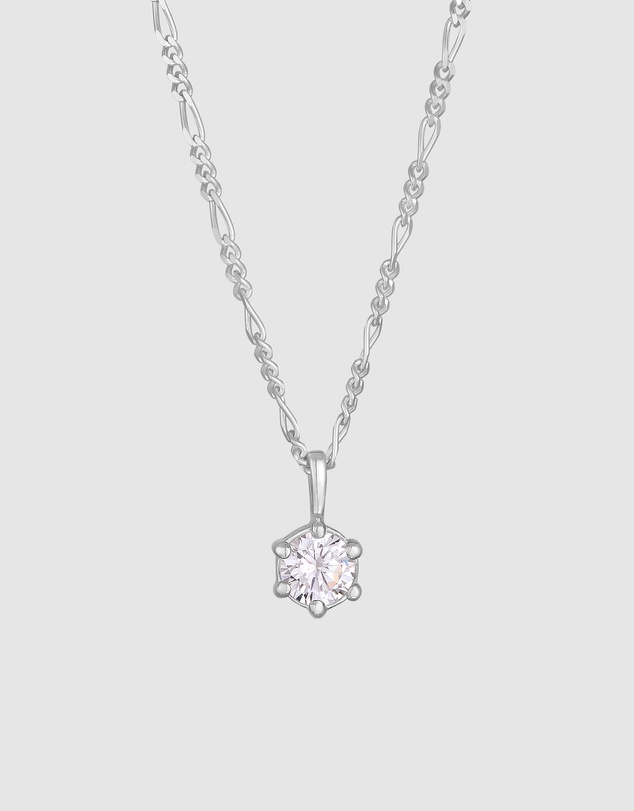 Kuzzoi - ICONIC EXCLUSIVE - Zirconia Pendant Necklace in 925 Sterling Silver
