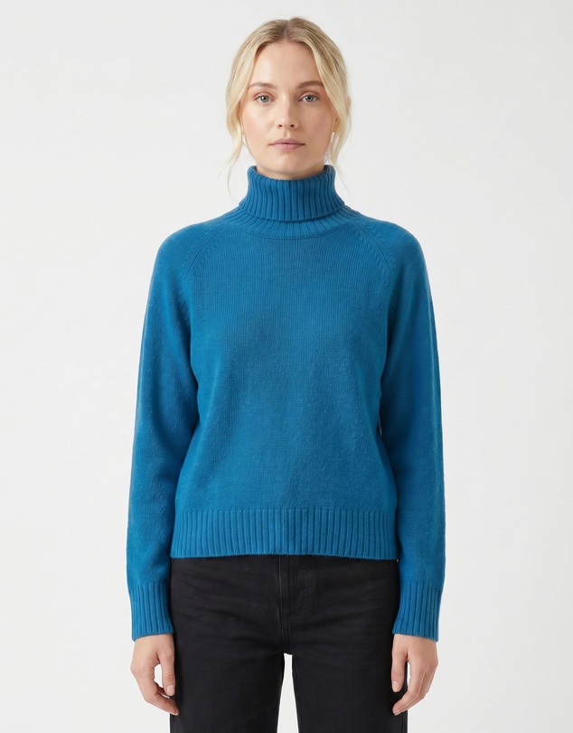 SILK MAGNOLIA - Cashmere Roll Neck Jumper