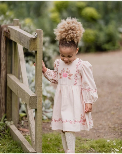 Fox & Finch - Wild Garden Embroidered Dress - Babies