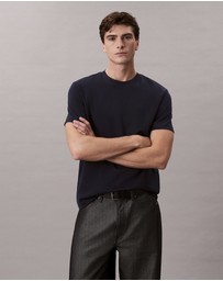 Calvin Klein - Embroidered Monogram Logo T-Shirt