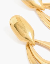Lovisa - Waterproof Gold Plated Stainless Steel Double Doorknocker Earrings