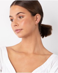 Lovisa - Gold Plated Sterling Silver 15x2MM Hoop Earrings