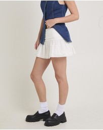 Subtitled - Sarai Broderie Mini Skirt