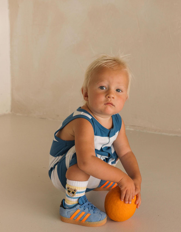 Huxbaby - Beach Club Hux Block Stripe Romper - Babies
