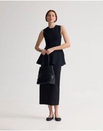 Oxford - Margot Knitted Peplum Top