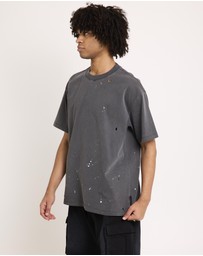 Black Noise White Rain - Trashed T-Shirt