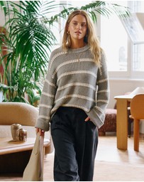 Ceres Life - Lila Oversized Knit Crew
