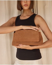 VESTIRSI - Celeste Cognac Clutch Crossbody Bag