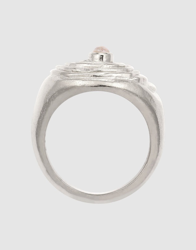 Haze & Glory - ICONIC EXCLUSIVE - Ring Swirly Dome Moonstone - Silver