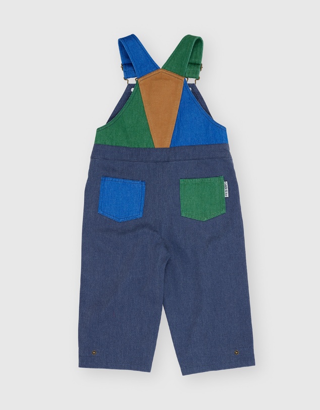 Goldie + Ace - Blake Colour Pop Denim Overalls - ICONIC EXCLUSIVE - Babies-Kids