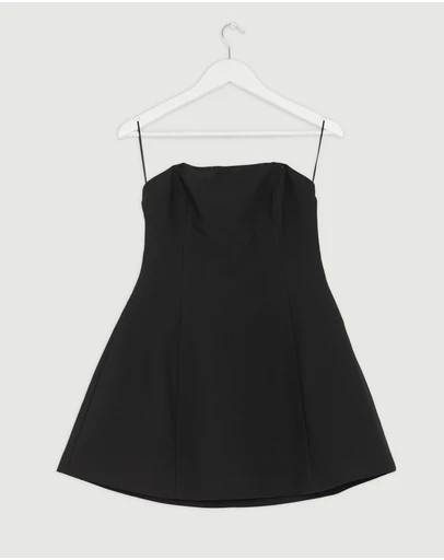 Revibe - Repaired CHANCERY Dahlia Strapless Structured Mini Dress - AU 10