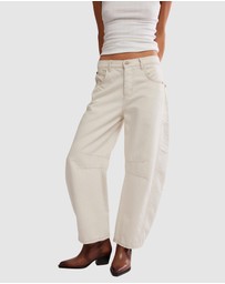 Free People - Good Luck Mid Rise Barrel Jeans