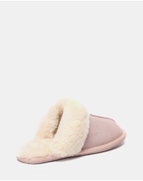 EVERAU - EverAU Ugg Rosa Slipper Suede Cow Suede Upper House Shoes