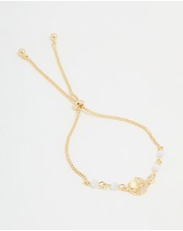 Lovisa - Gold Plated Cubic Zirconia Quartz Celestial Toggle Bracelet
