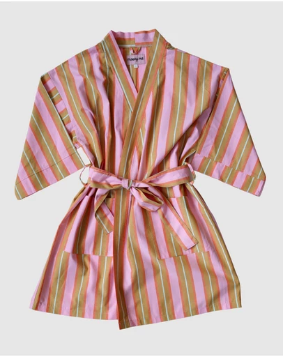 Mosey Me - Sunrise Stripe Short Robe