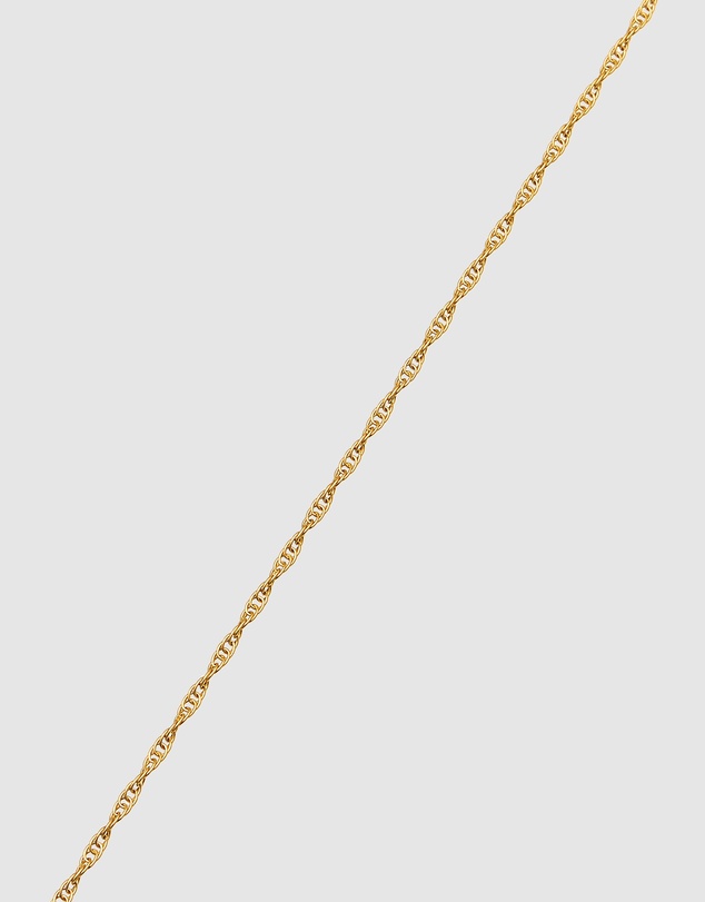 Kuzzoi - ICONIC EXCLUSIVE - Twisted Helix Chain Necklace in Gold-Plated 925 Sterling Silver