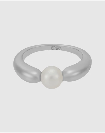 Emporio Armani - Silver tone Focal Ring EGS3257040