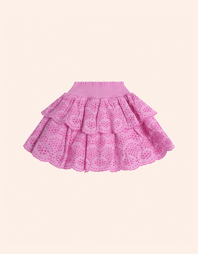 Huxbaby - Tiered Broderie Skirt - Babies-Teens