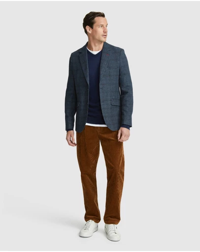 Oxford - Blake Wool Blend Check Blazer