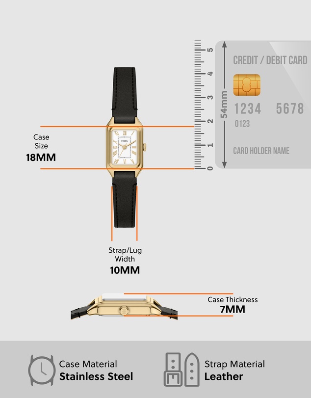 Fossil - Raquel Black Analogue Watch