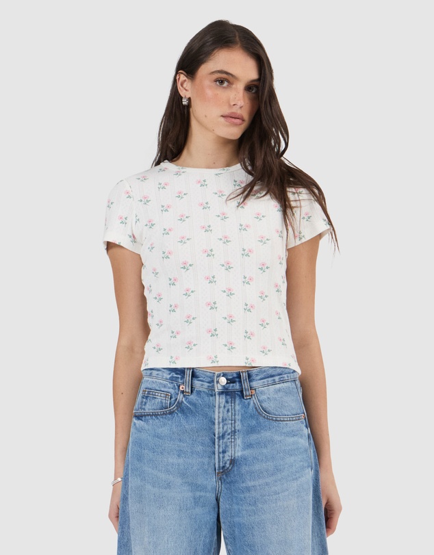 Rolla's - Pointelle Classic Tee Posey