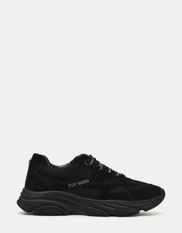 Steve Madden - Front Row Black Sneakers
