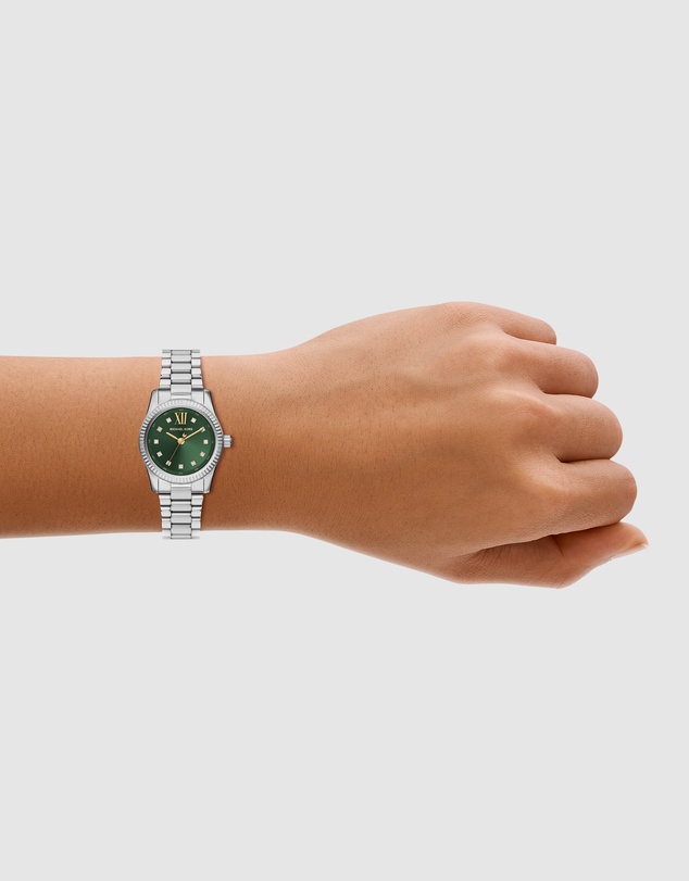 Michael Kors - Lexington Silver Tone Analogue Watch
