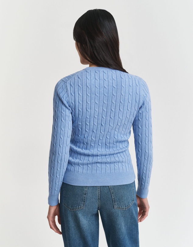 Gant - Stretch Cotton Cable Crew Neck Knit