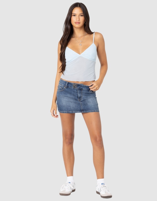EDIKTED - Serafina Sheer Mesh Tank Top