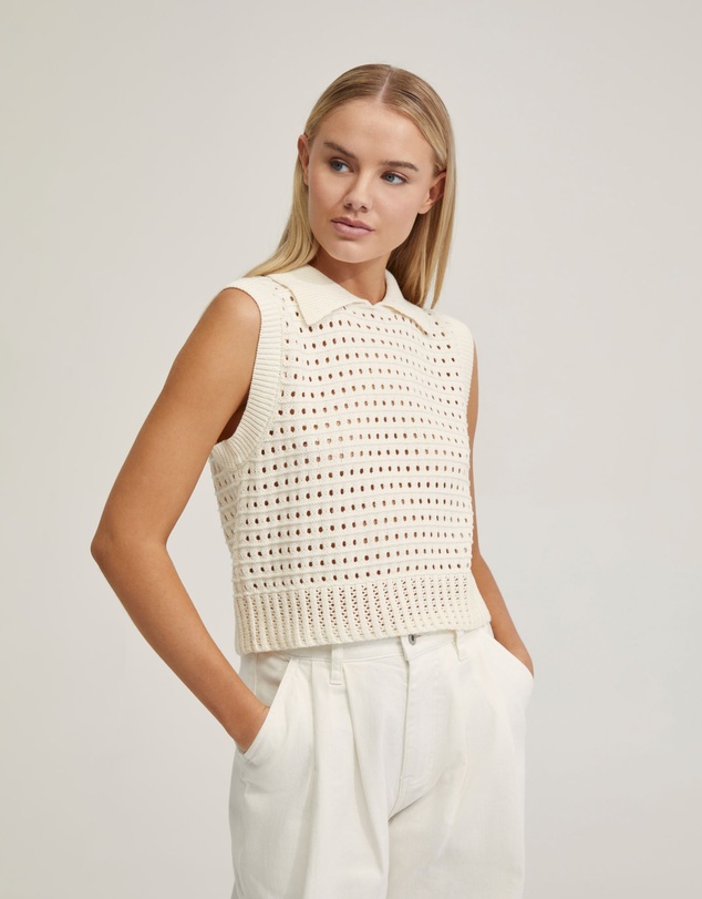 Oxford - Tory Cotton Knitted Vest